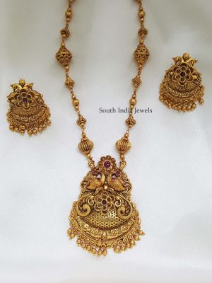 Elegant Peacock Design Pendent Chain,