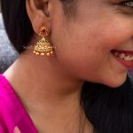 Elegant Small Matte Stones Jhumkas..