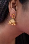 Elegant Small Matte Stones Jhumkas.. (2)