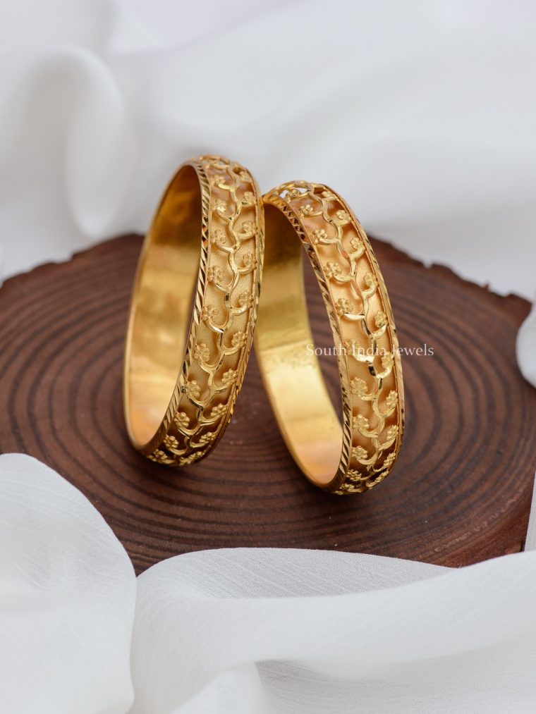 Floral Broad Covering Bangles