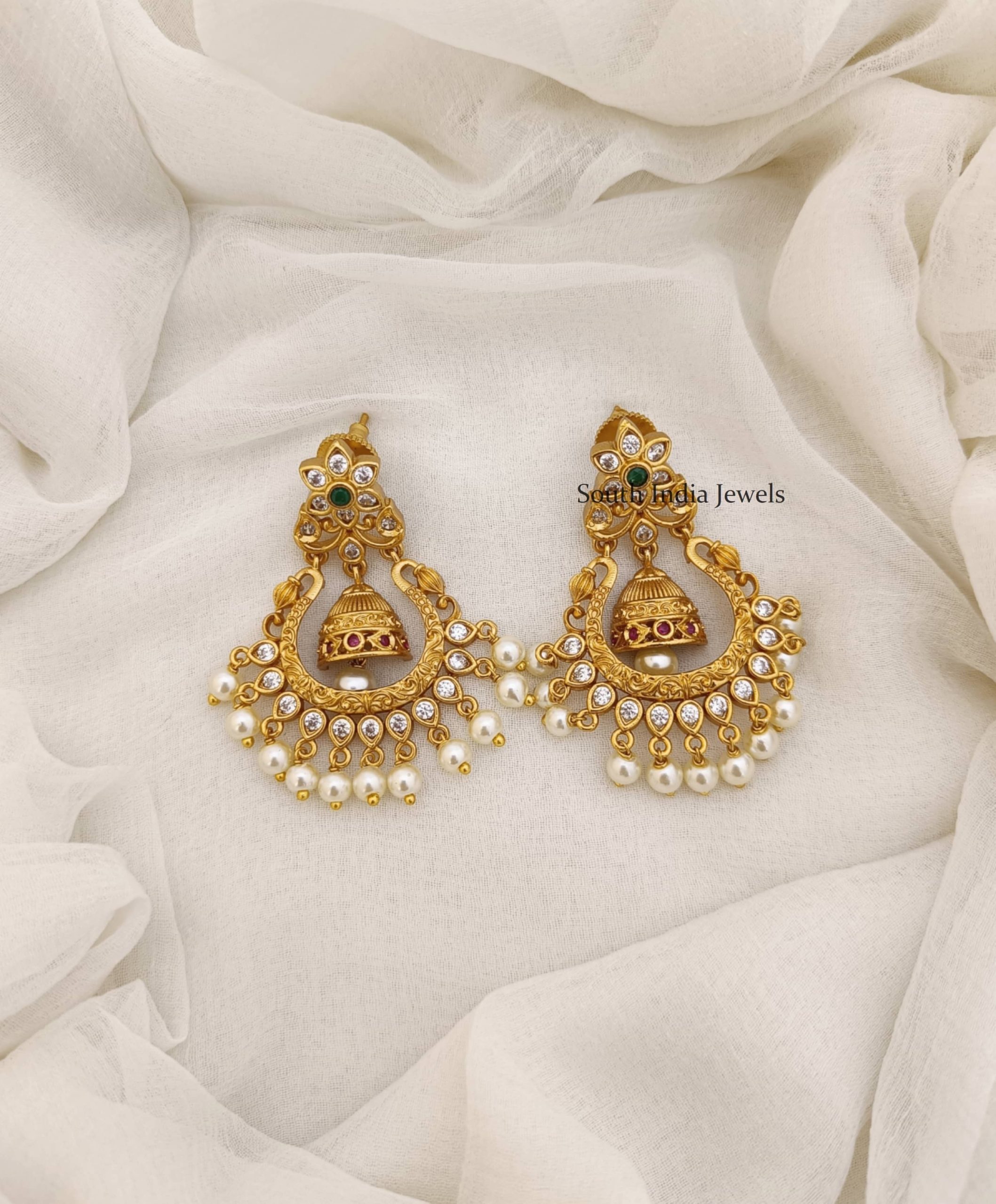Floral Chandibali Design Earrings