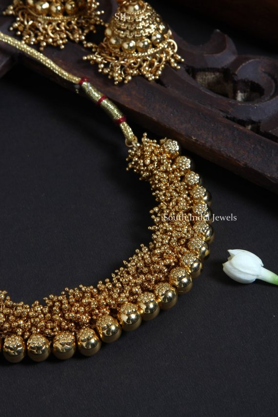 Gorgeous Antique Gold Bead Necklace