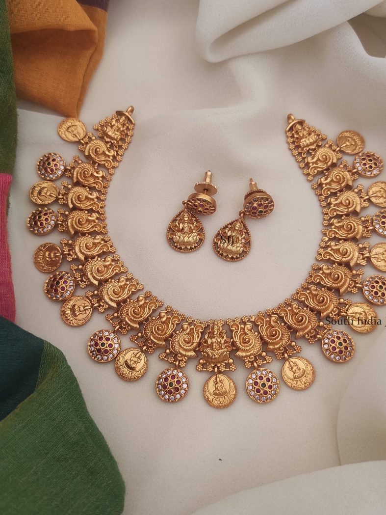 Gorgeous Lakshmi Coin Design Necklace