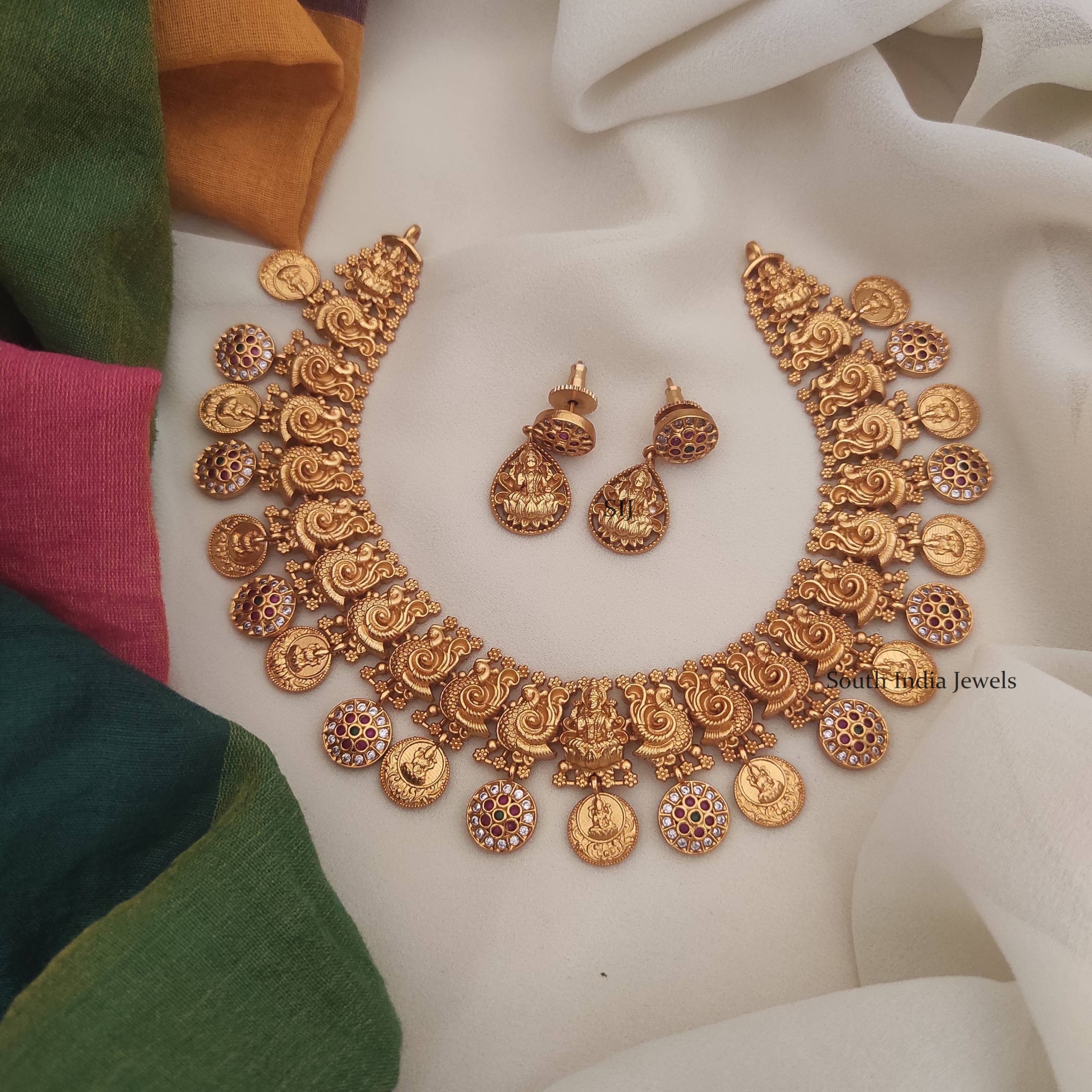 Gorgeous Lakshmi Coin Design Necklace
