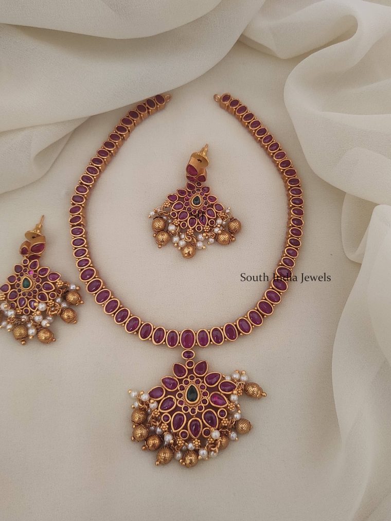Gorgeous Ruby & Kemp Design Necklace