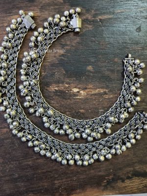 Gungroo German Silver Anklets