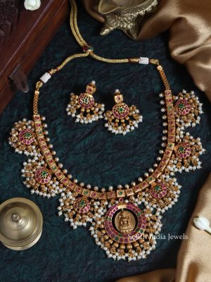 Guttapusalu Lakshmi Design Necklace