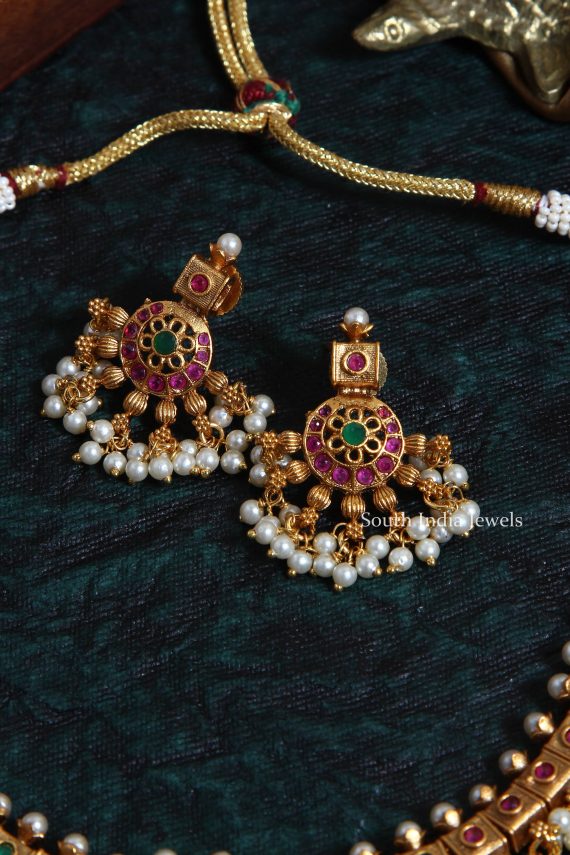 Guttapusalu Lakshmi Design Necklace