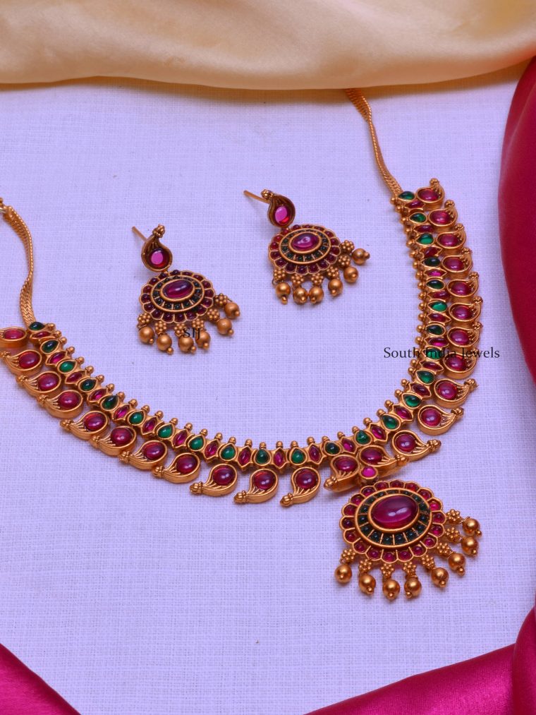 Buy South Indian Necklace Online - [High Quality] - South India Jewels