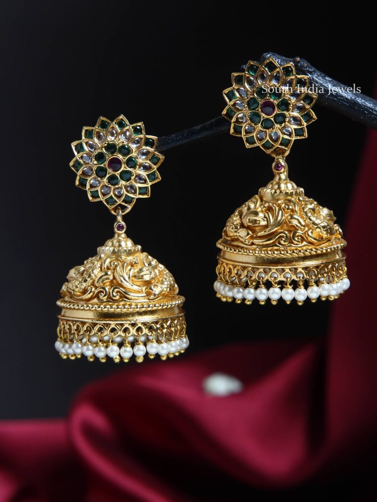 Peacock Antique Jhumkas