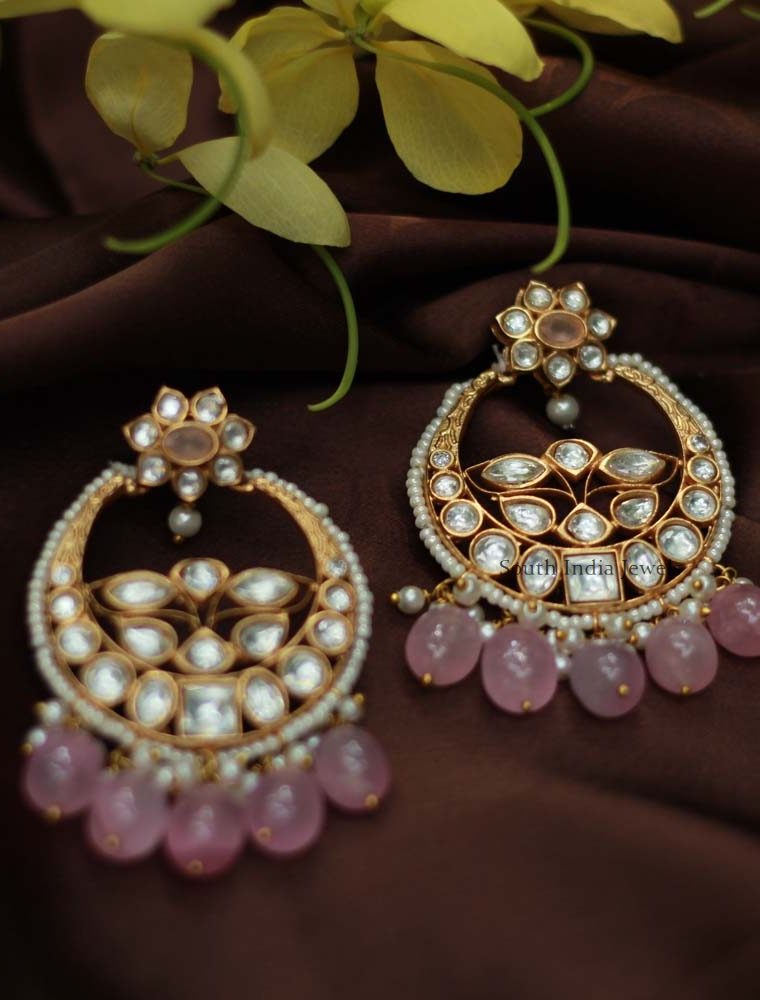 Pretty Pink Chandbali Earrings