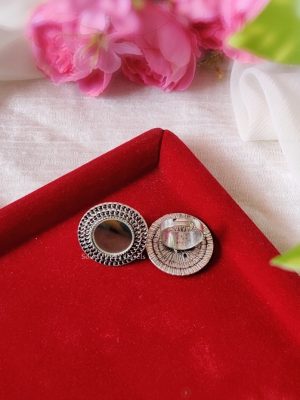 Round Mirror Adjustable Finger Ring (2)
