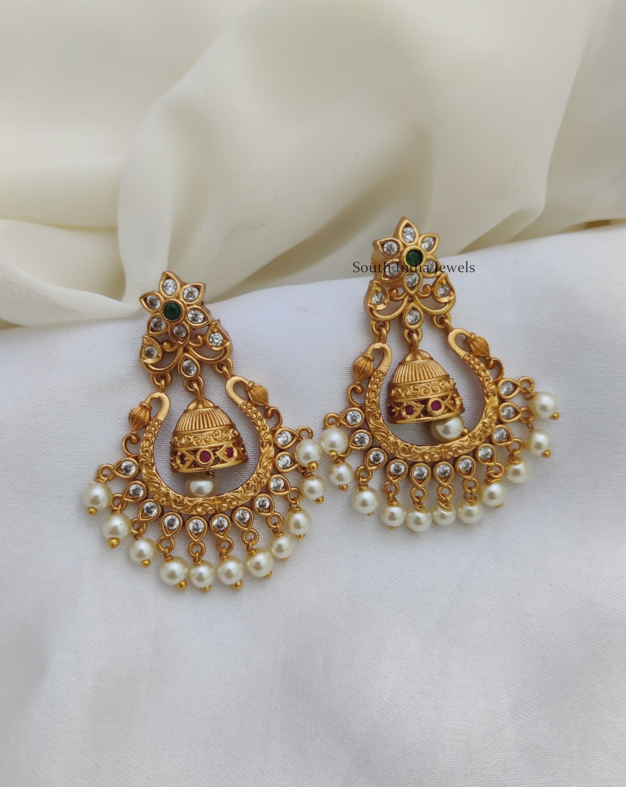 Stunning AD Chandbali Earrings