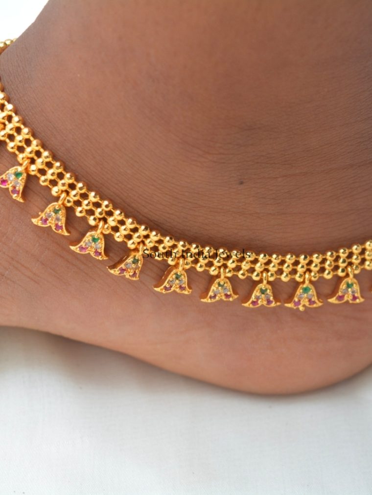 Trendy Gold Replica Anklets