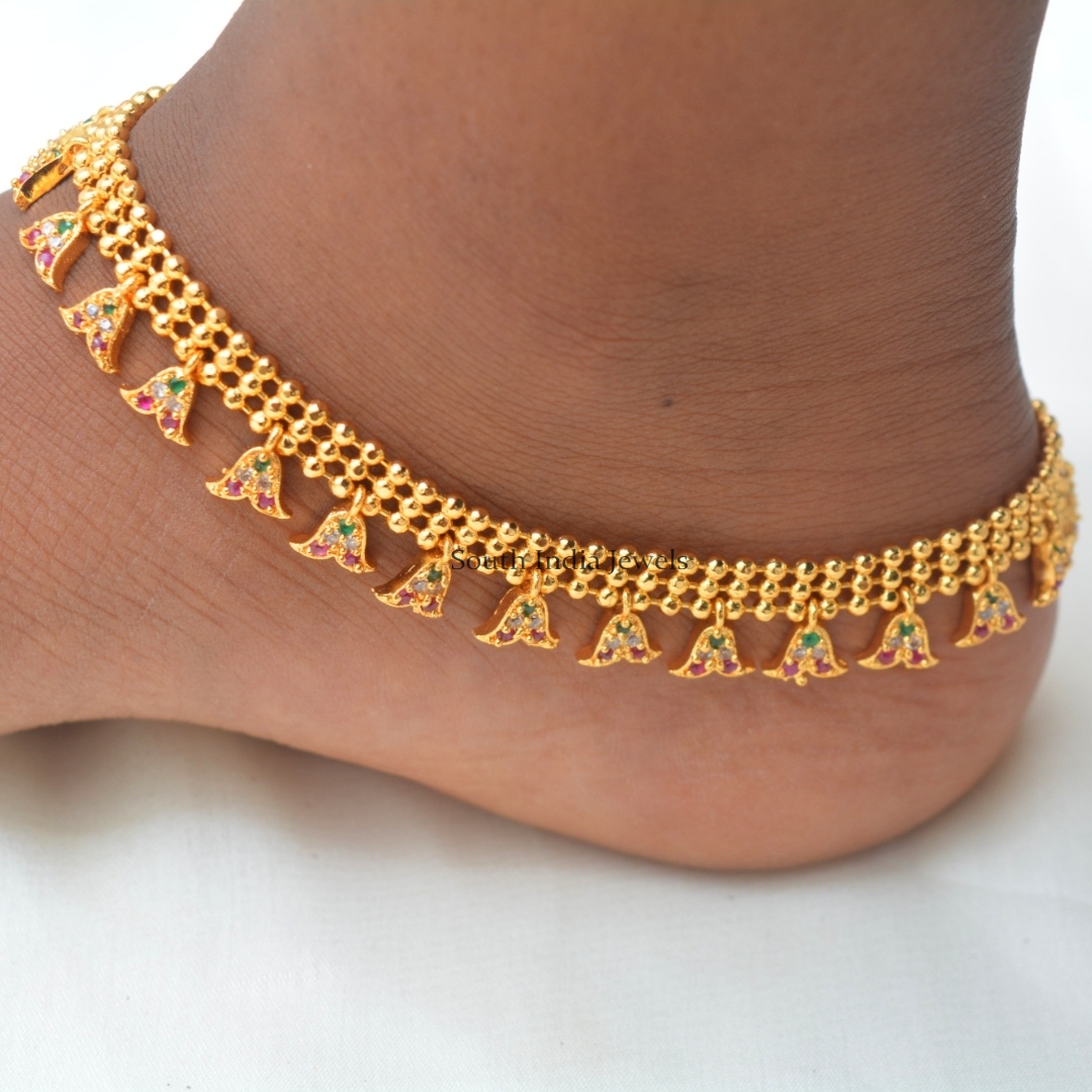 Trendy Gold Replica Anklets