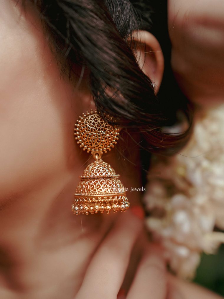 Beautiful Chakra Bridal Jhumkas (2)