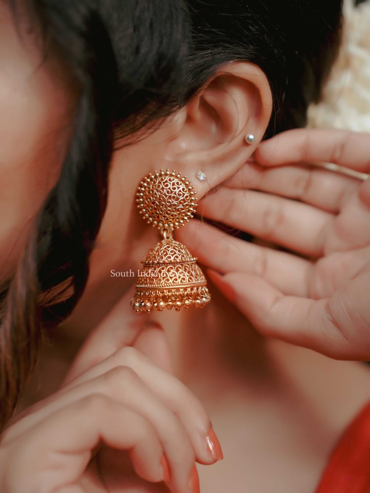 Beautiful Chakra Bridal Jhumkas