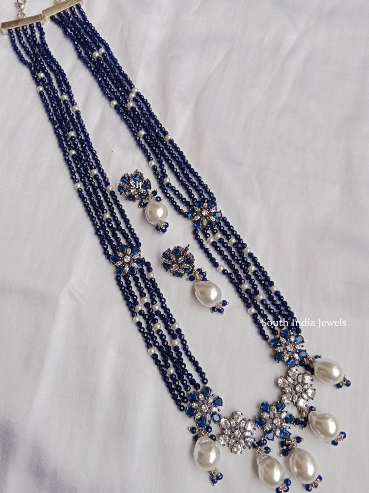 Blue Beads Design Necklace