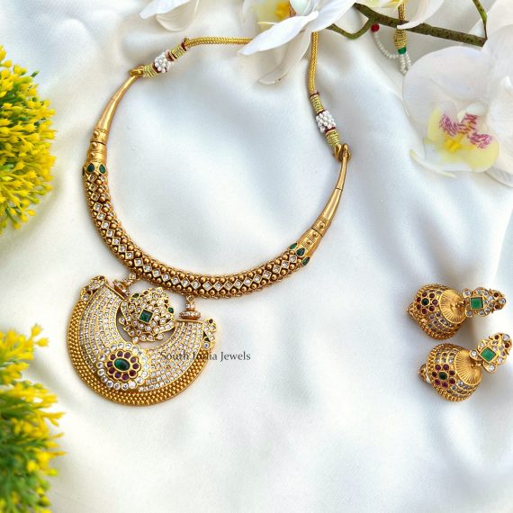 Chaand Floral Kanti Necklace Set