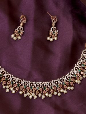 Classic AD Stones Design Necklace