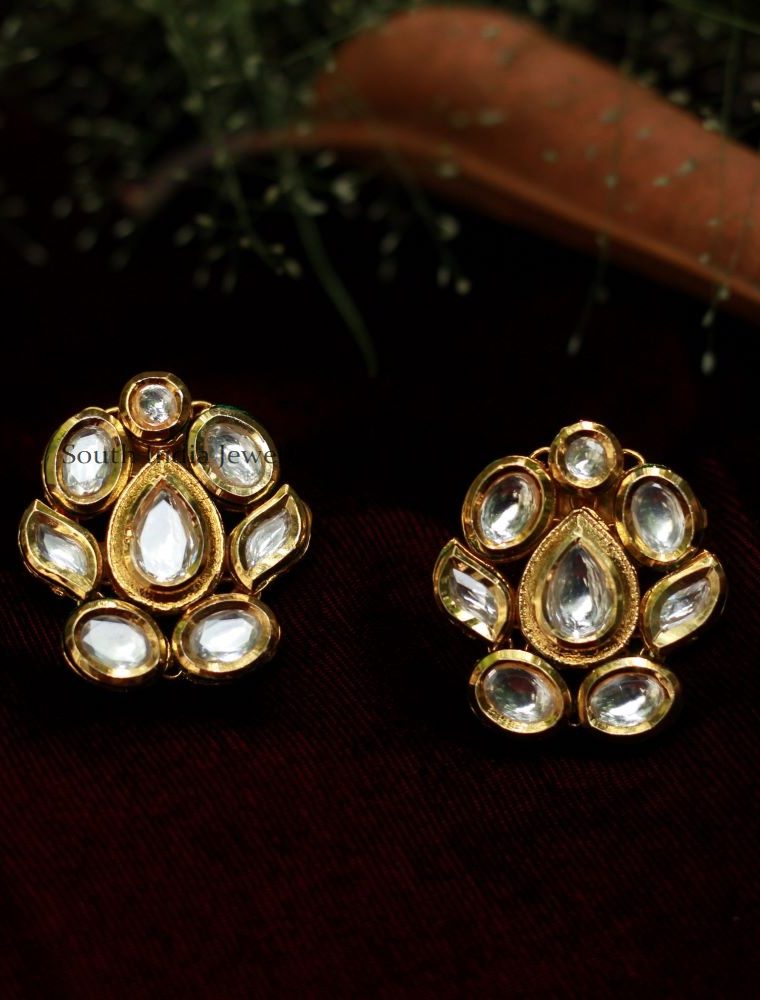 Classic Kundan Stone Earrings (2)
