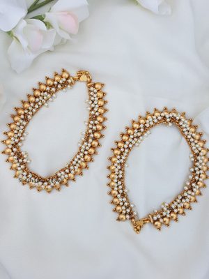 Cute Gold look alike Anklets (2)