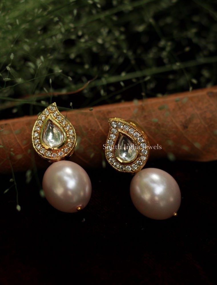 Cute Kundan Pearls Earrings (1)