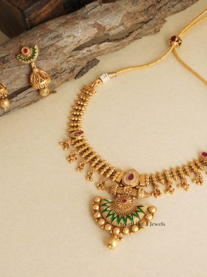 Enamel Gold Plated Design Necklace