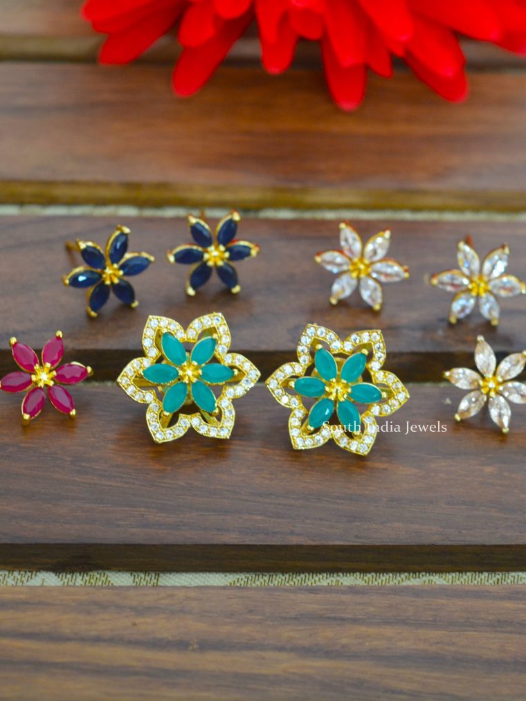 Floral Color Changeable Earrings