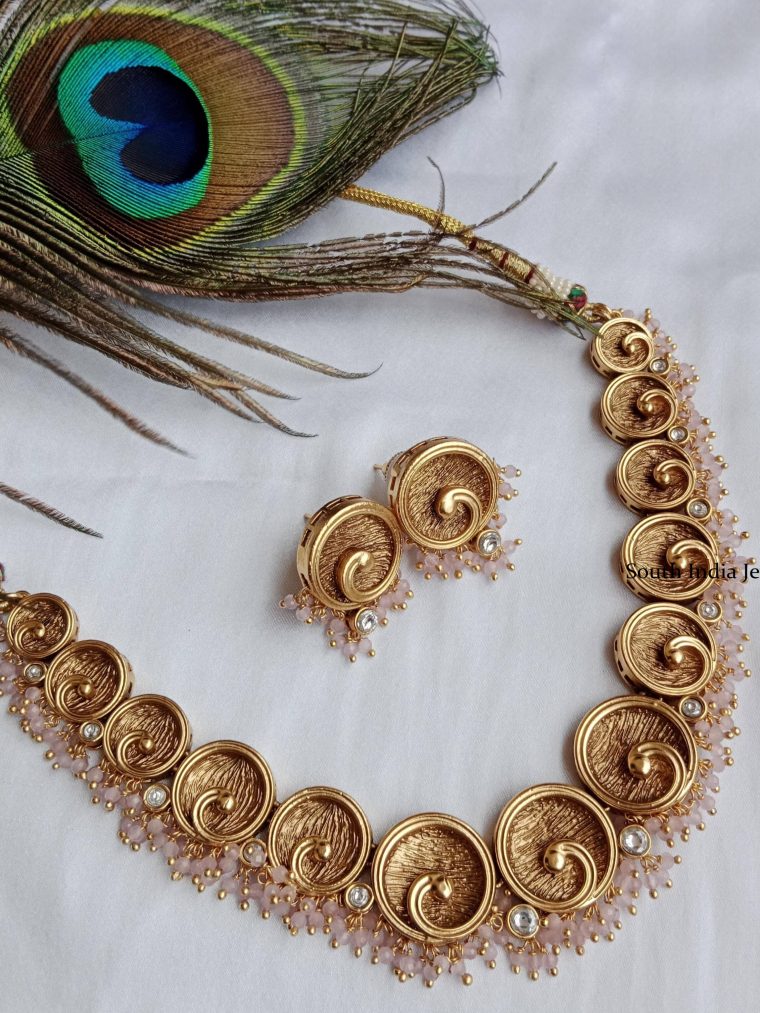 Gorgeous Gold Alike Design Necklace