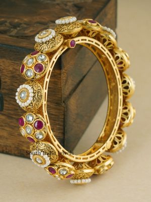Kundan Single Kada Bangle