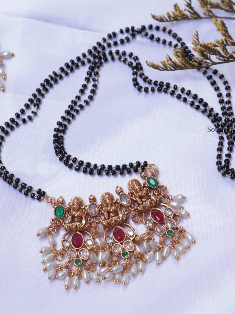 Lakshmi Design Rice Pearl Mangalsutra