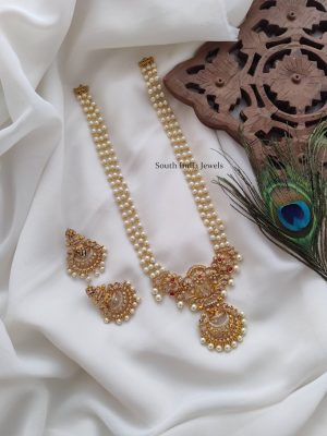 Peacock Design Three Layered Pearl Haram