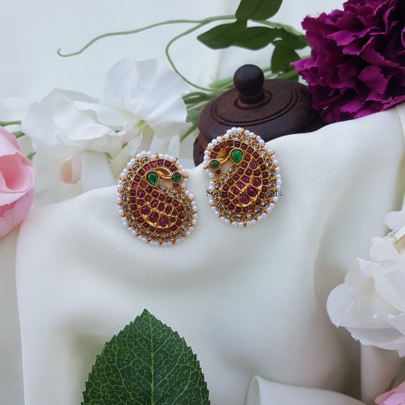 Pretty Peacock Kemp Earrings
