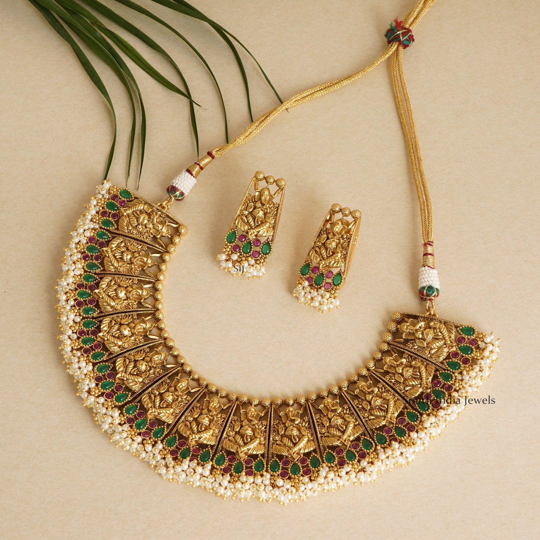 Royal Ganesha Multicolor Design Necklace
