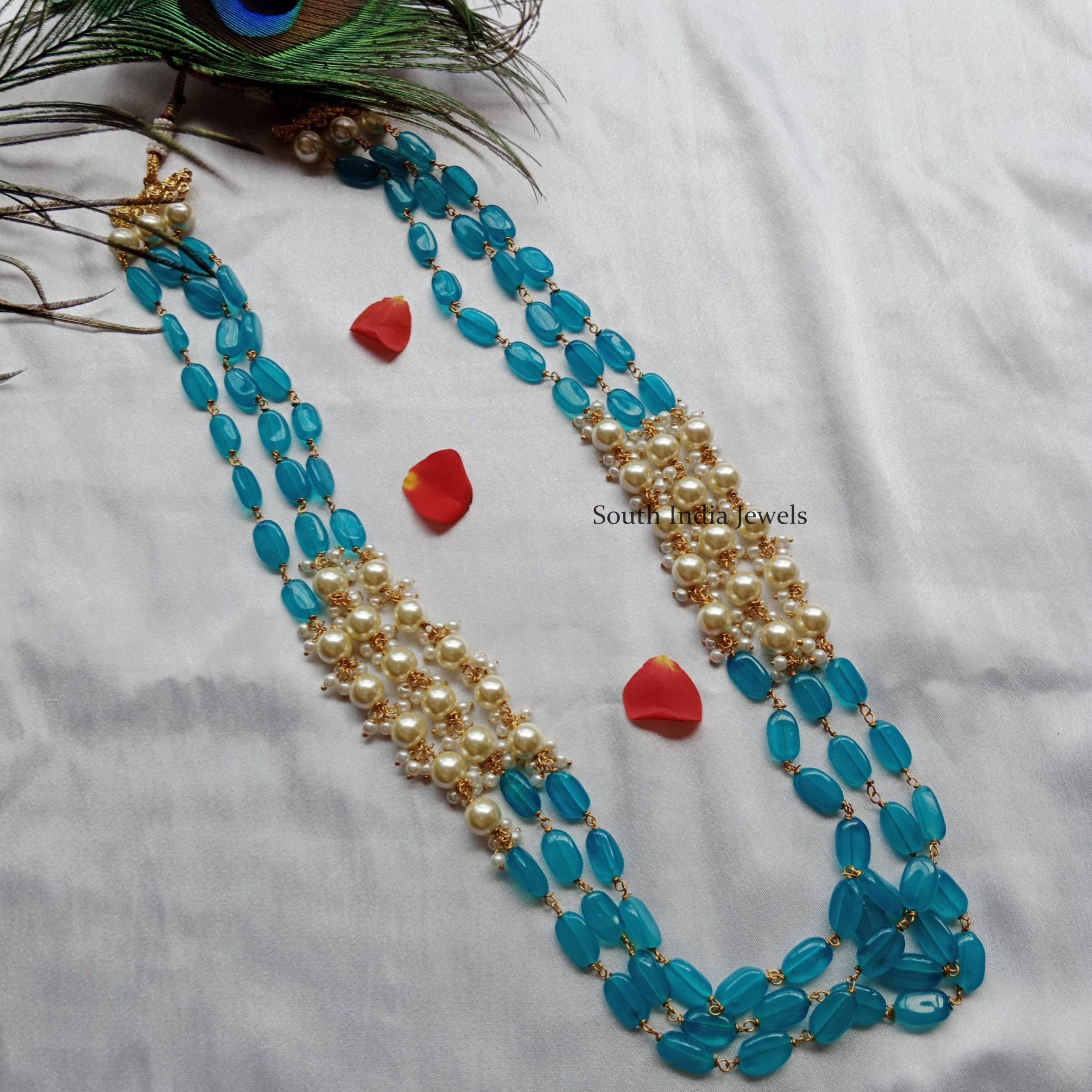 Simple Blue Beads Chain