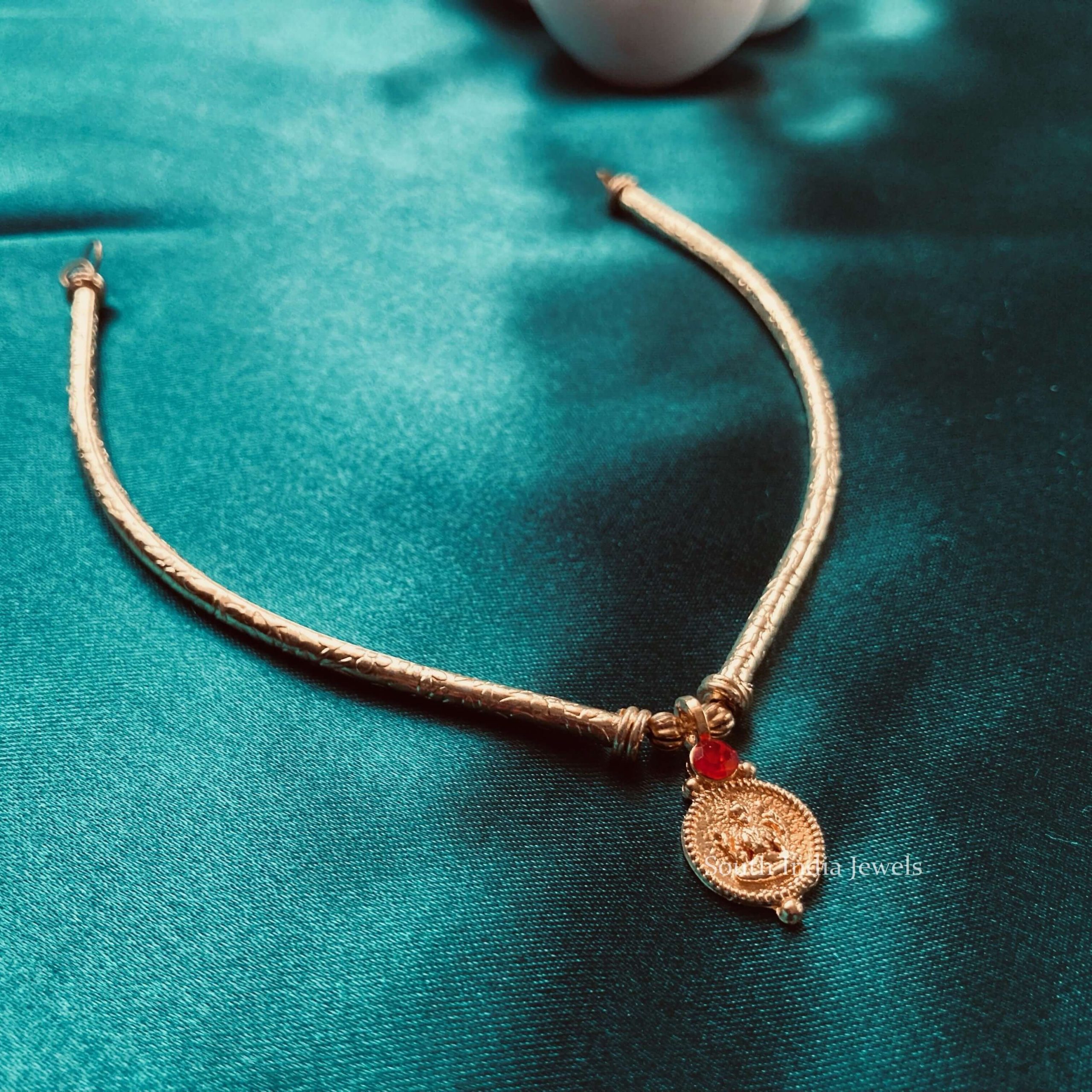 Simple & Elegant Lakshmi Coin Necklace..