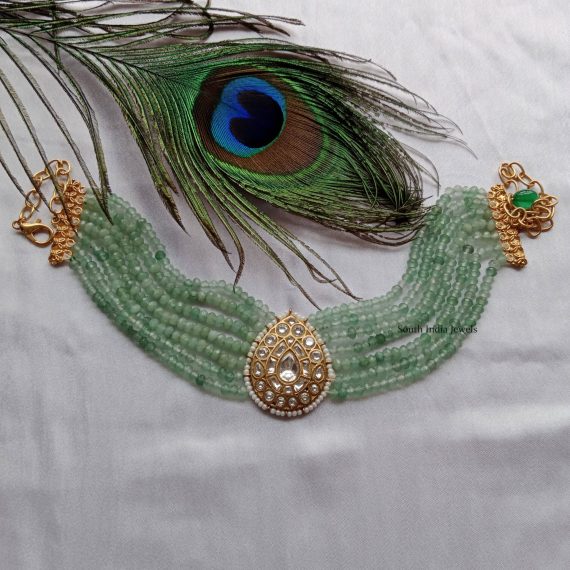 Stunning Green Beads Jadau Choker