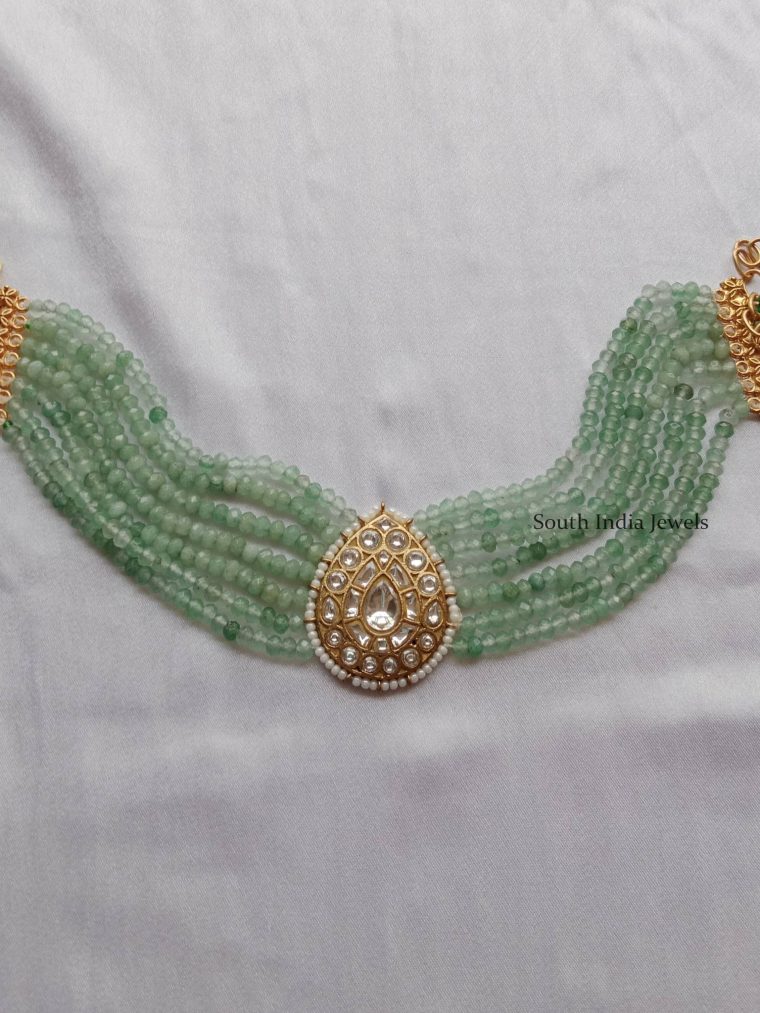 Stunning Green Beads Jadau Choker