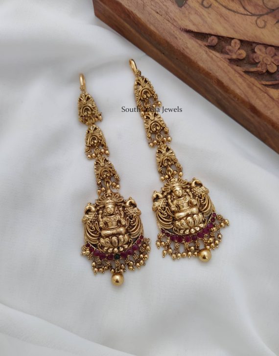Traditional Lakshmi Peacock Maang Tikka