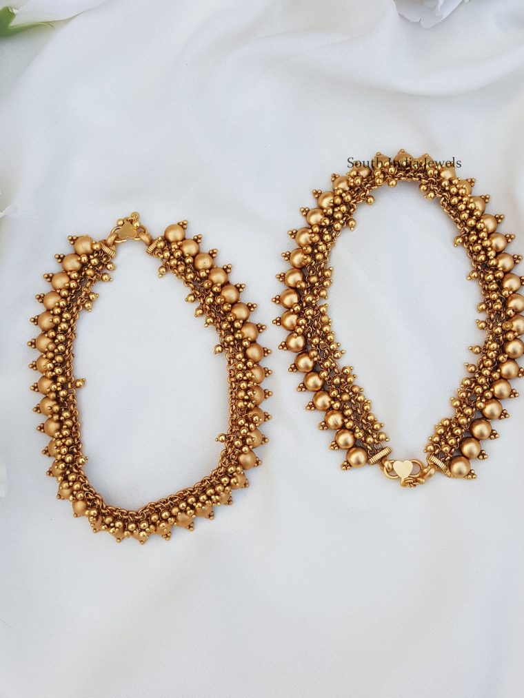 Trendy Gold look alike Anklets (2)