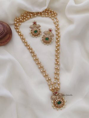 Two Layer AD Pearl Mala Haram