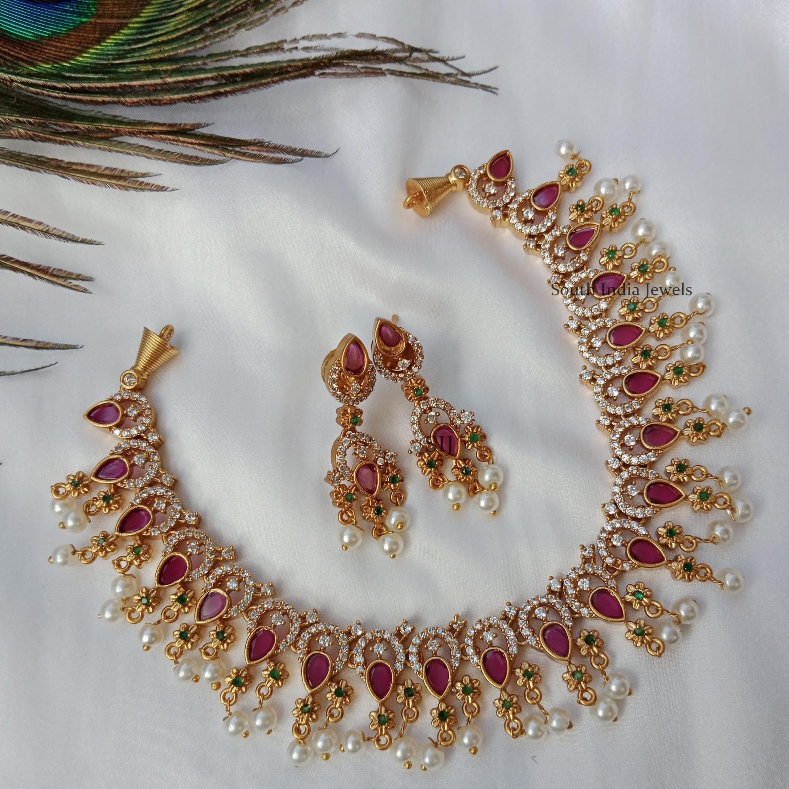 AD Ruby Stones Necklace