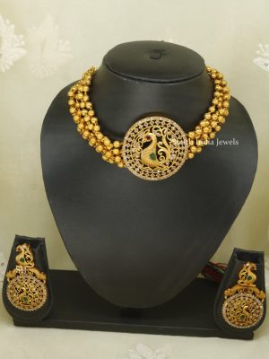 Attractive Peacock Design Choker