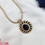 Blue Enamel Pendent Set