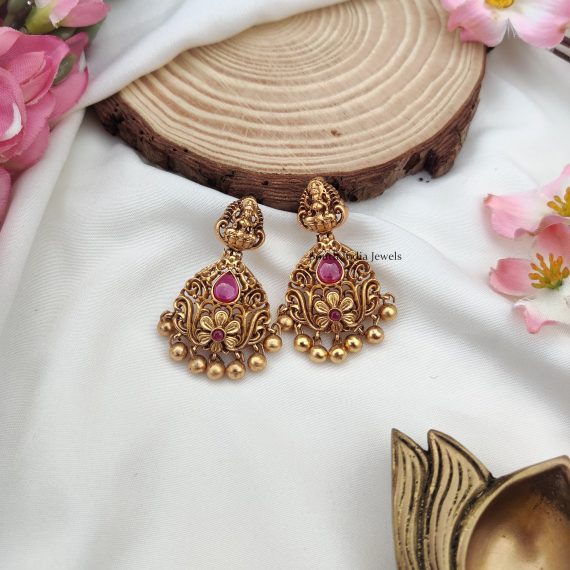 Dazzling Lakshmi Design Earrings