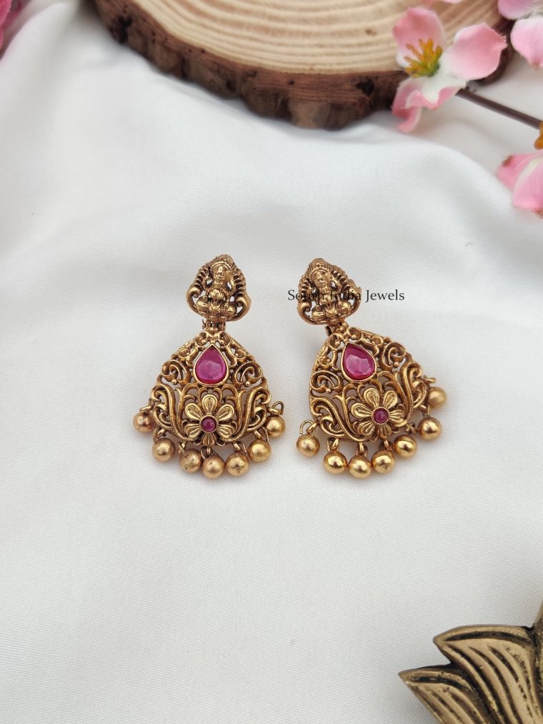 Dazzling Lakshmi Design Earrings