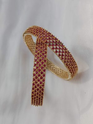 Five Layers Ruby Bangles