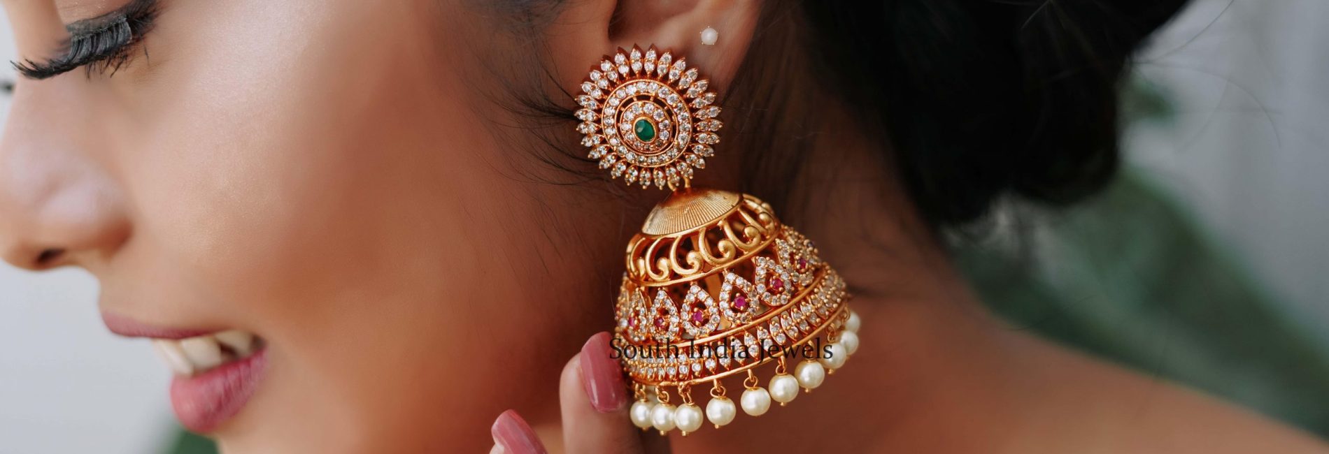 Gorgeous Heritage Dome Jhumkas