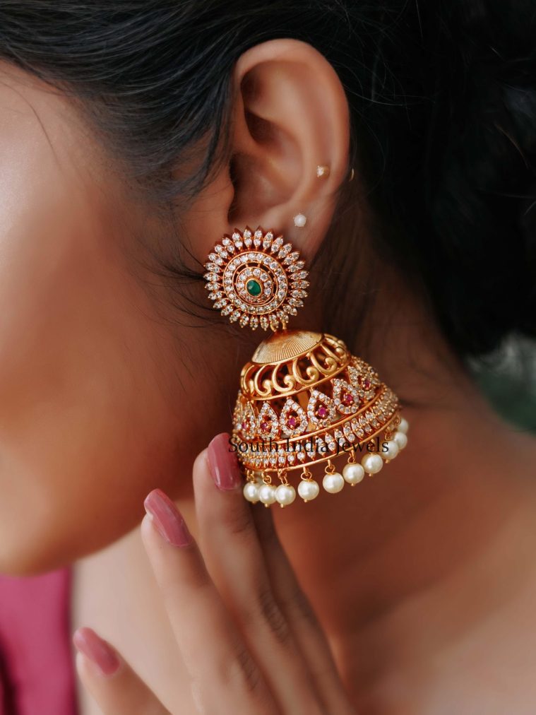 Gorgeous Heritage Dome Jhumkas